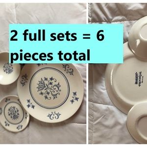 Vintage 6pcs SHEFFIELD PROVINCIAL 2 ppl china sets